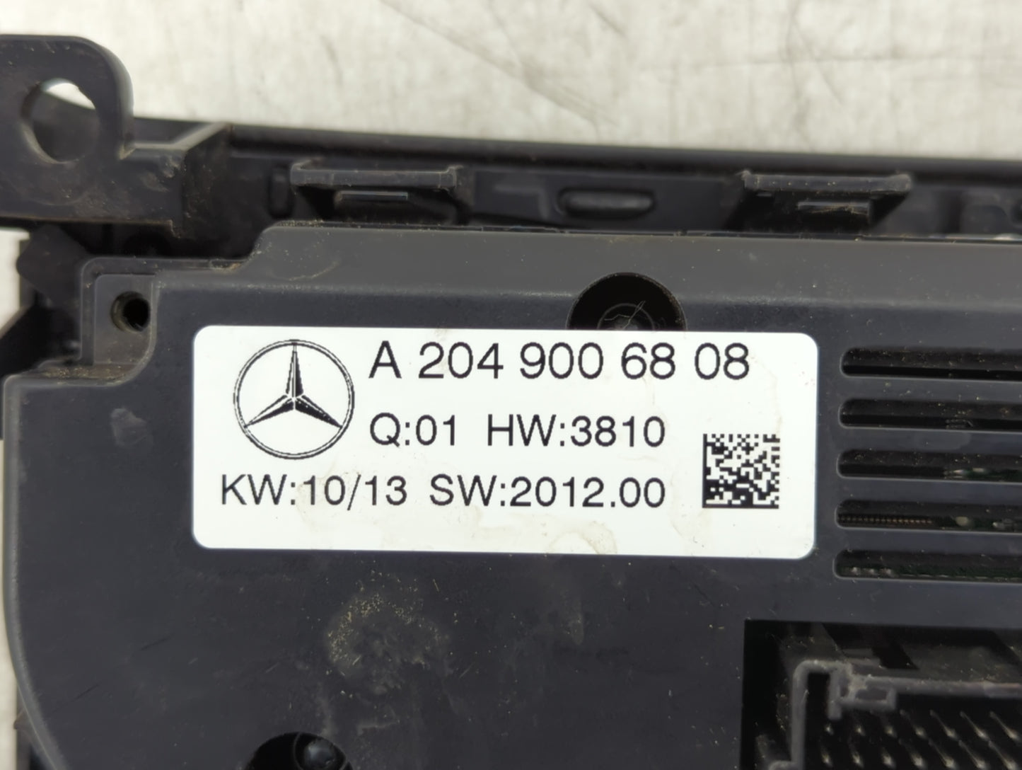 2013-2014 Mercedes-Benz C250 Climate Control Module Temperature AC/Heater Replacement P/N:A 204 900 68 08 Fits Fits 2013 201