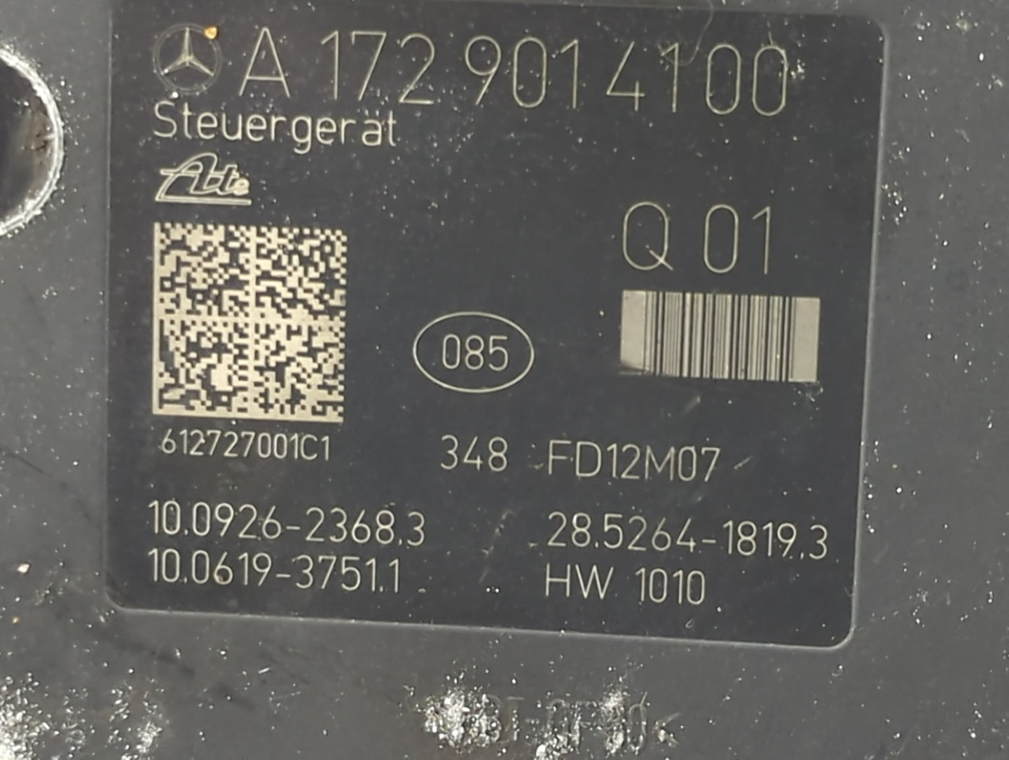 2013-2015 Mercedes-Benz C250 ABS Pump Control Module Replacement P/N:A 172 901 41 00 Fits Fits 2013 2014 2015 OEM Used Auto 