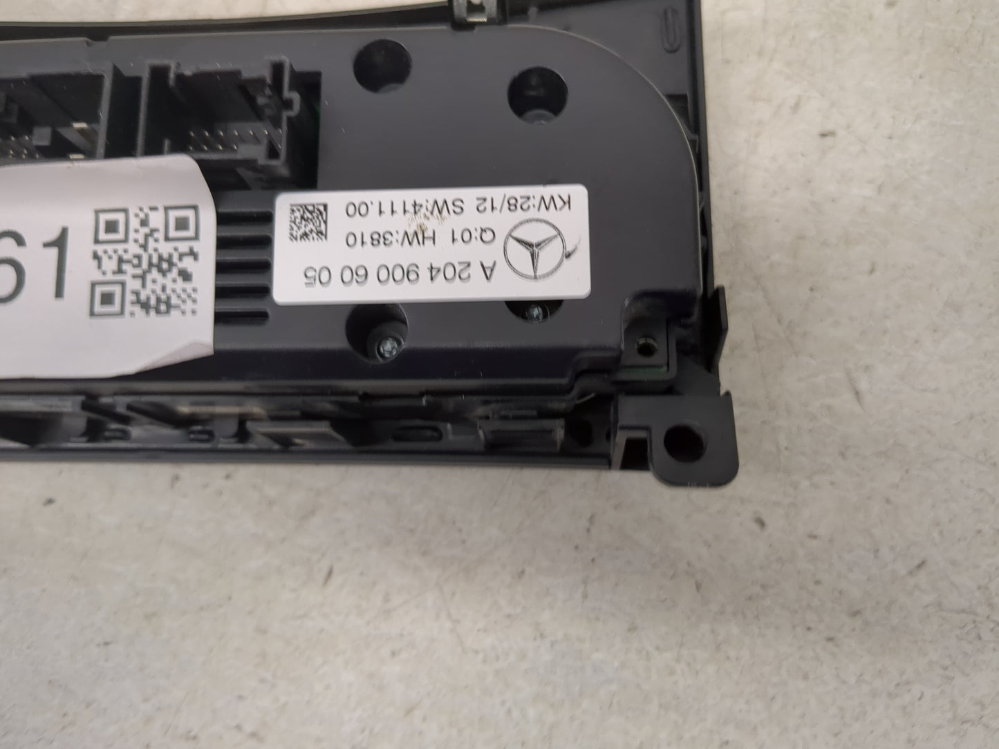 2013-2014 Mercedes-Benz C250 Climate Control Module Temperature AC/Heater Replacement P/N:A2049006005 A2C31516500 Fits OEM U