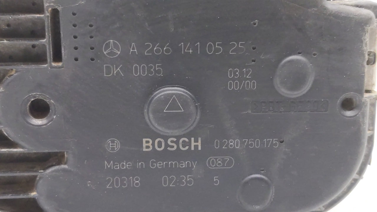 2012-2015 Mercedes-Benz C250 Throttle Body P/N:266 141 05 25 2661410525 Fits OEM Used Auto Parts - Oemusedautoparts1.com