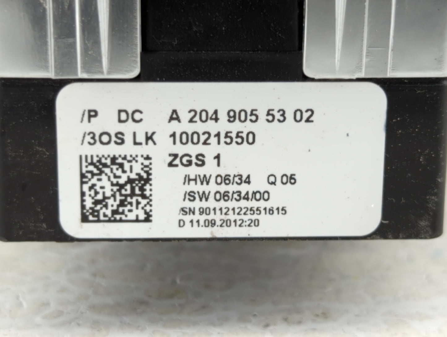 2010-2015 Mercedes-Benz C250 Master Power Window Switch Replacement Driver Side Left P/N:A 204 905 53 02 Fits OEM Used Auto 