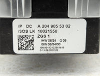 2010-2015 Mercedes-Benz C250 Master Power Window Switch Replacement Driver Side Left P/N:A 204 905 53 02 Fits OEM Used Auto 