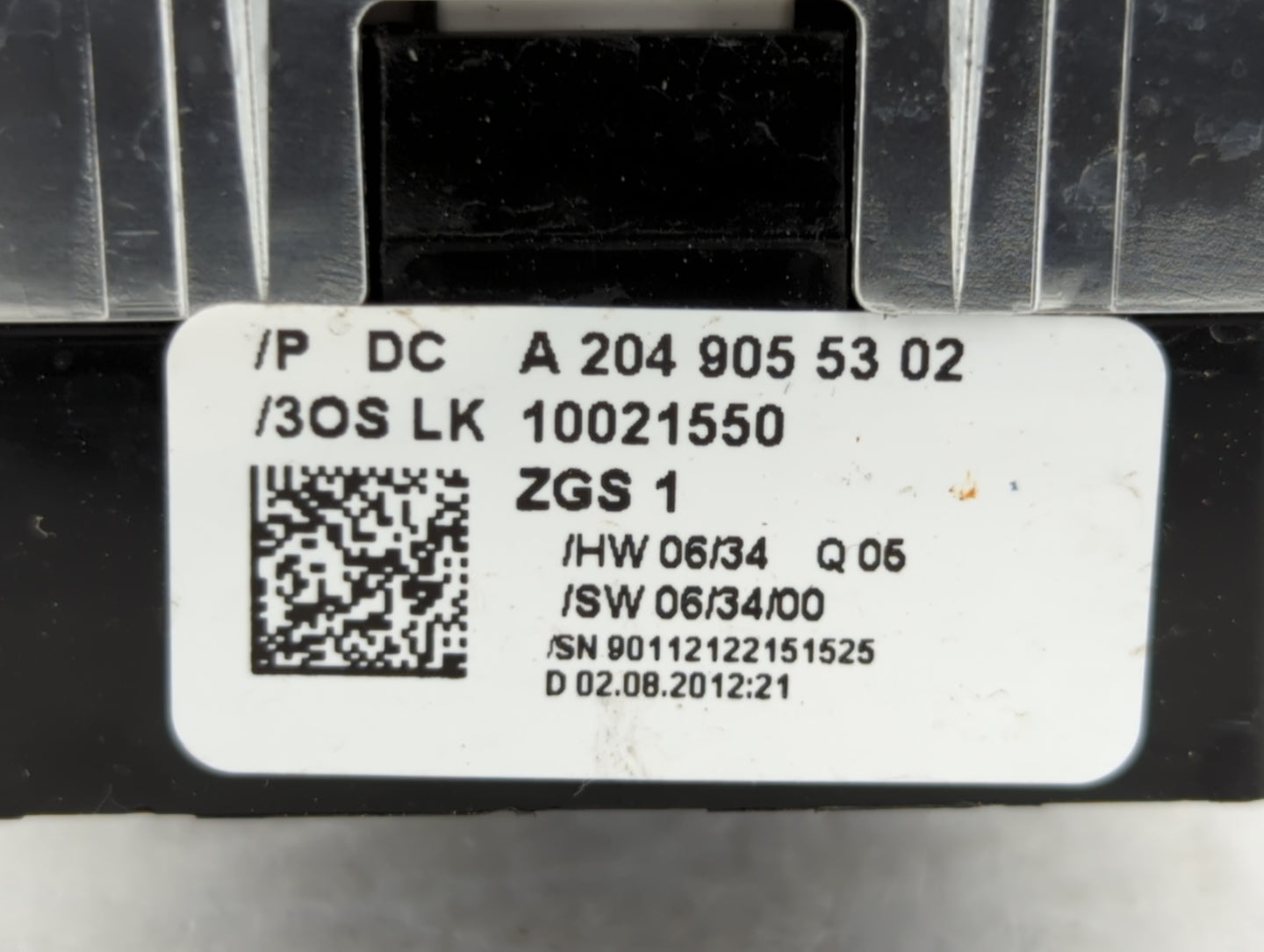 2011-2014 Mercedes-Benz C250 Master Power Window Switch Replacement Driver Side Left P/N:212 820 82 2049055302 Fits OEM Used