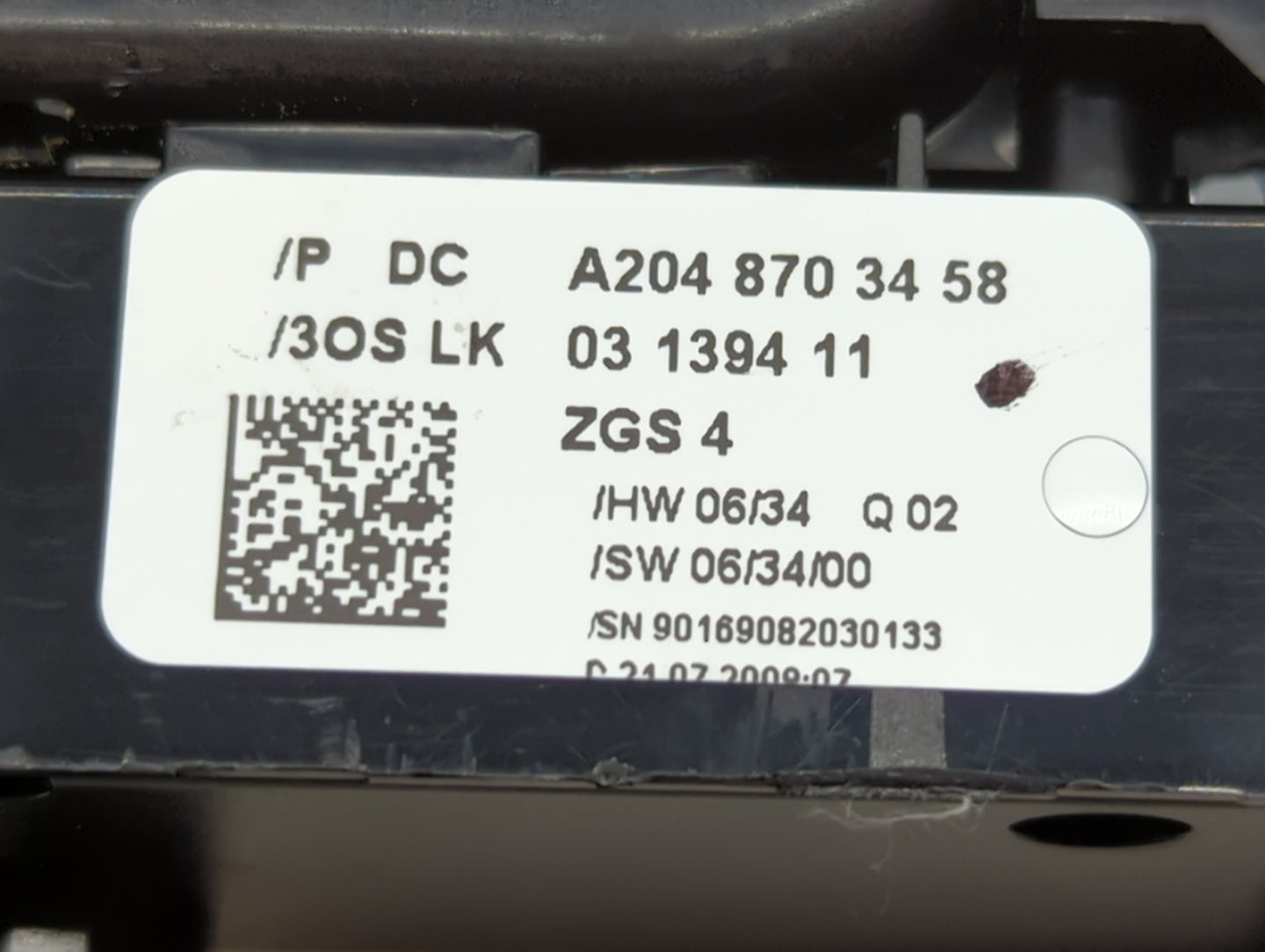 2010-2015 Mercedes-Benz C250 Master Power Window Switch Replacement Driver Side Left P/N:A 204 870 34 58 A 204 905 53 02 Fit