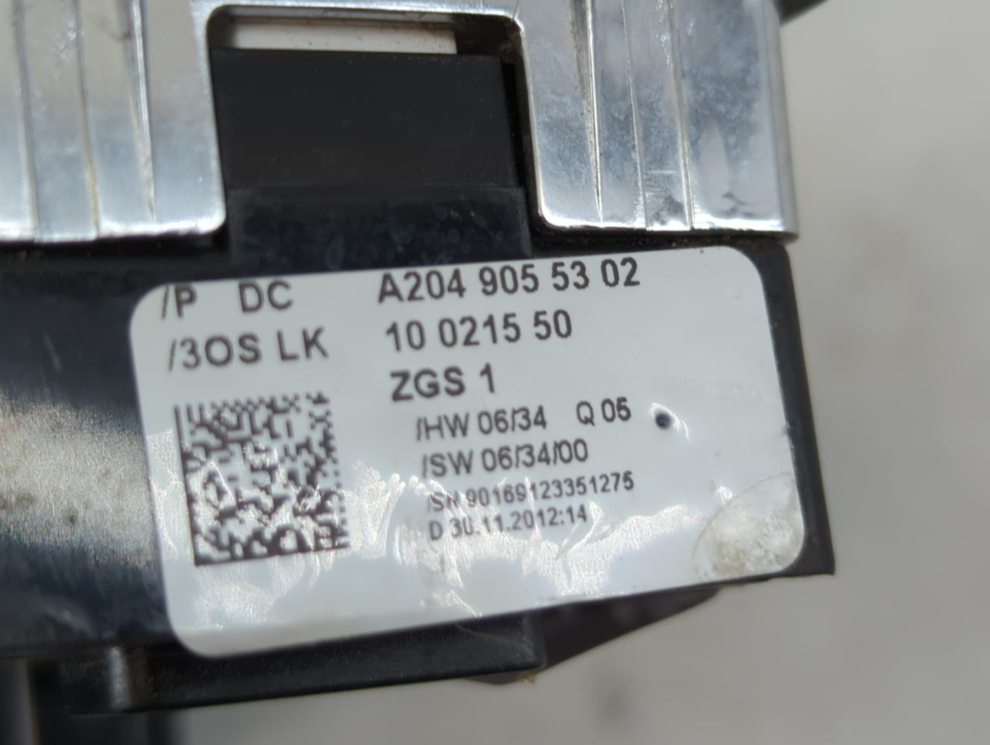 2012-2015 Mercedes-Benz C250 Master Power Window Switch Replacement Driver Side Left P/N:A 204 905 53 02 Fits OEM Used Auto 