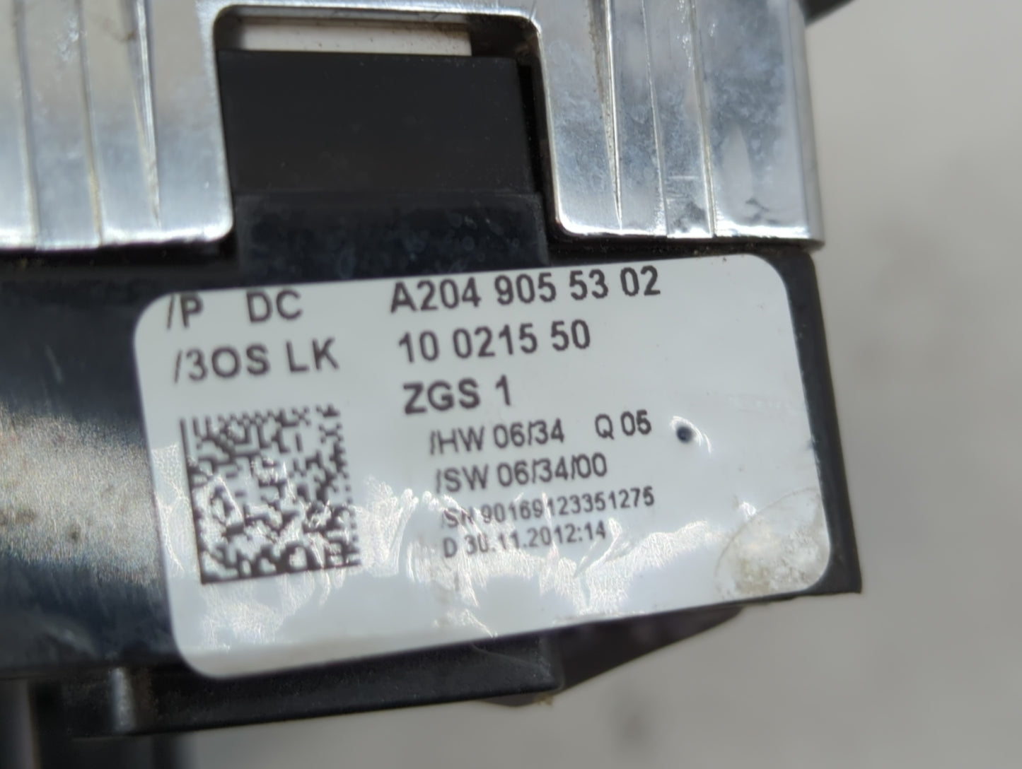 2012-2015 Mercedes-Benz C250 Master Power Window Switch Replacement Driver Side Left P/N:A 204 905 53 02 Fits OEM Used Auto 