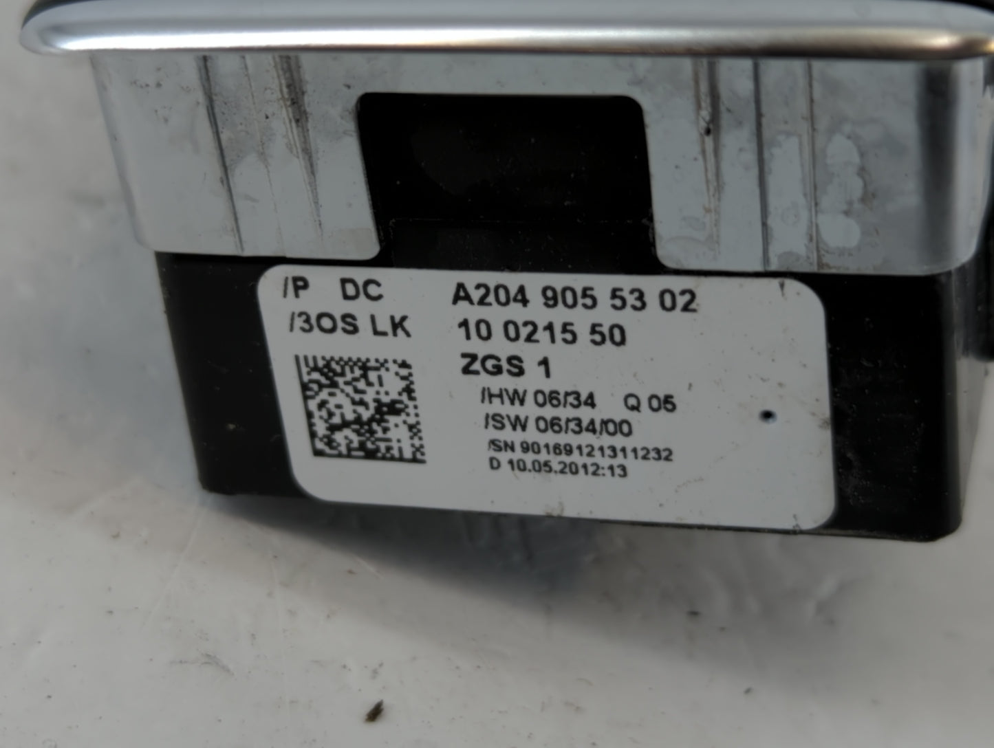 2013 Mercedes-Benz C250 Master Power Window Switch Replacement Driver Side Left P/N:A204 905 53 02 Fits OEM Used Auto Parts 