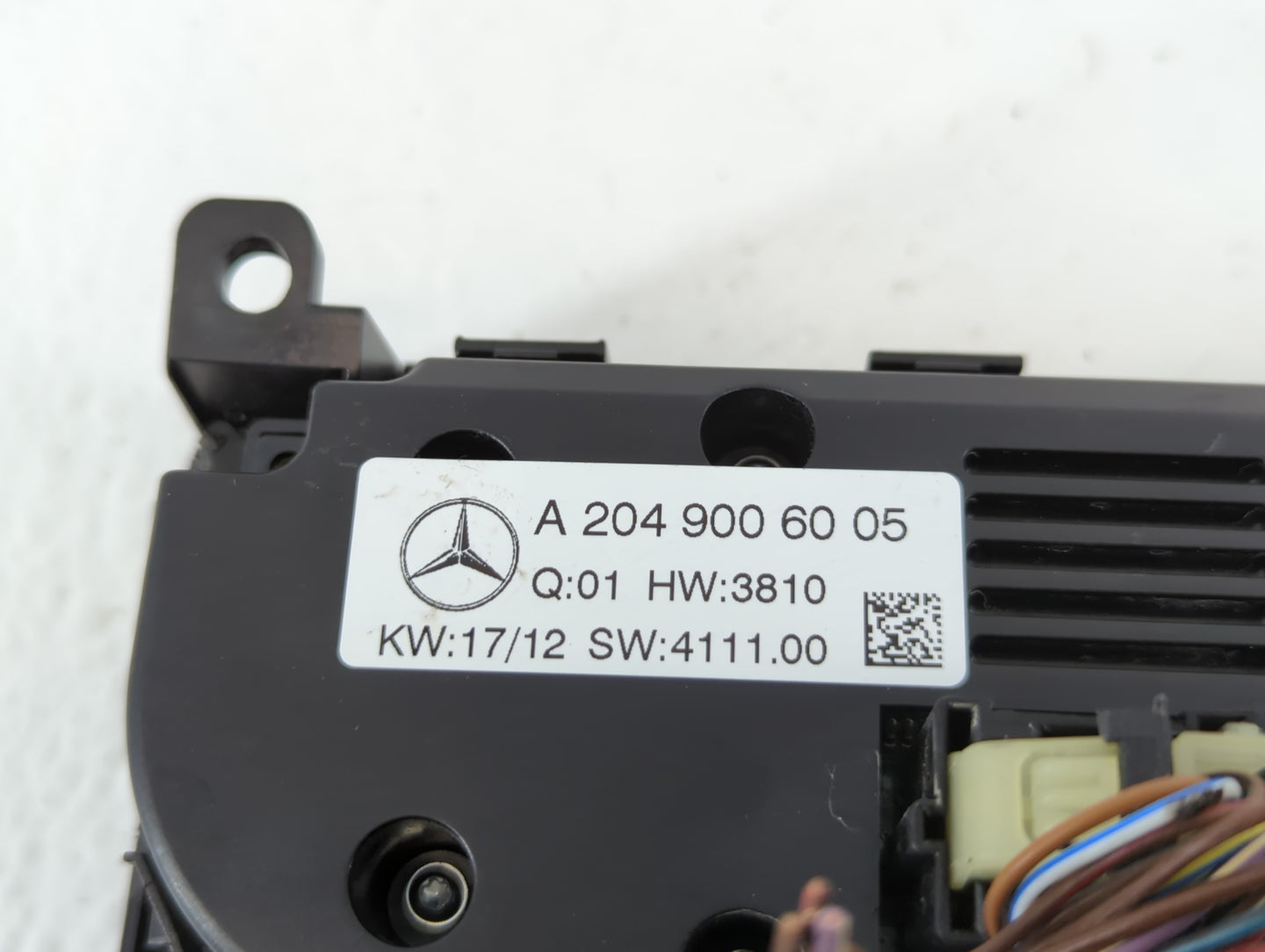 2013-2014 Mercedes-Benz C250 Climate Control Module Temperature AC/Heater Replacement P/N:A 204 900 60 05 Fits Fits 2013 201