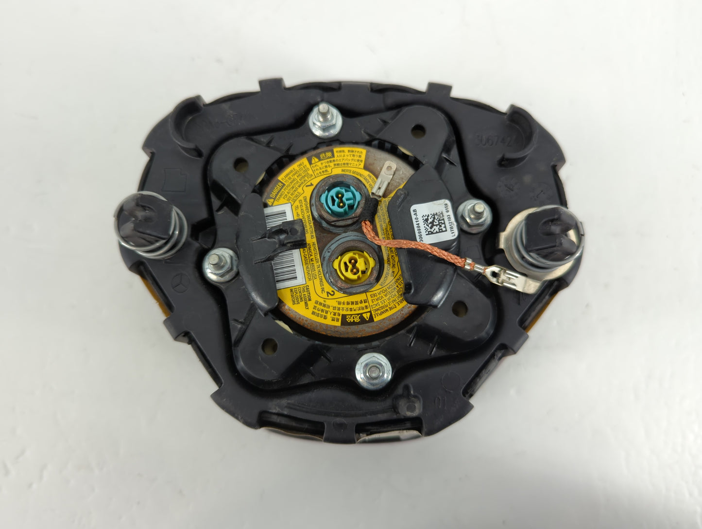 2012-2013 Mercedes-Benz C250 Air Bag Driver Left Steering Wheel Mounted P/N:307972896162-AC Fits Fits 2012 2013 OEM Used Aut