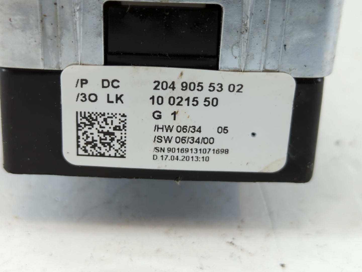 2011-2014 Mercedes-Benz C250 Master Power Window Switch Replacement Driver Side Left P/N:204 905 53 02 Fits OEM Used Auto Pa
