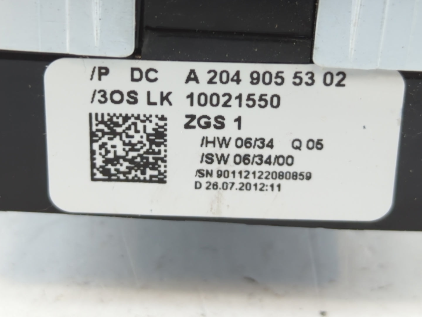 2012-2014 Mercedes-Benz C250 Master Power Window Switch Replacement Driver Side Left P/N:A 204 905 53 02 Fits OEM Used Auto 