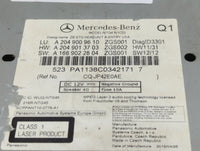 2013 Mercedes-Benz C300 Radio AM FM Cd Player Receiver Replacement P/N:A 166 902 28 04 A 204 901 37 03, A 204 900 96 10 Fits