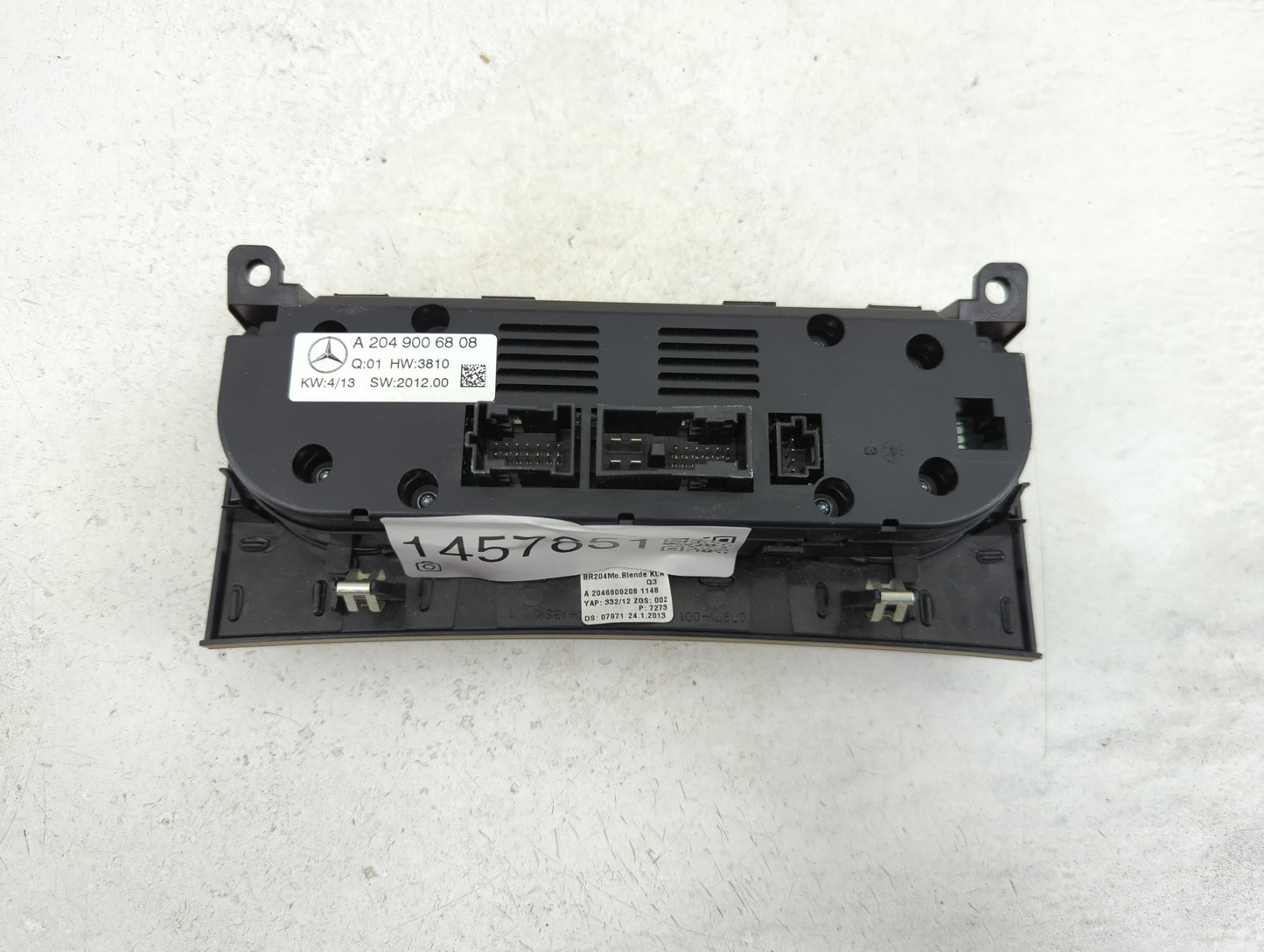 2013-2014 Mercedes-Benz C300 Climate Control Module Temperature AC/Heater Replacement P/N:A 204 900 68 08 Fits Fits 2013 201