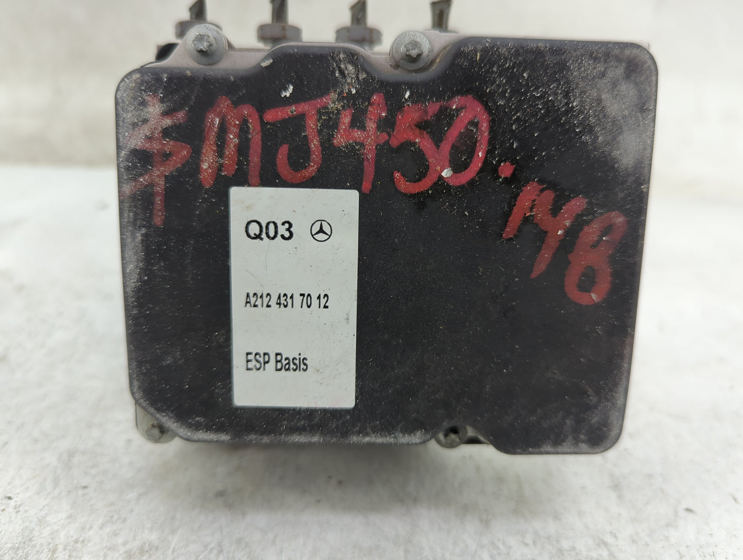 2013 Mercedes-Benz E-Class ABS Pump Control Module Replacement P/N:0265239257 A2124317012, 12116/6/22Q4, 5410L8301012 Fits O