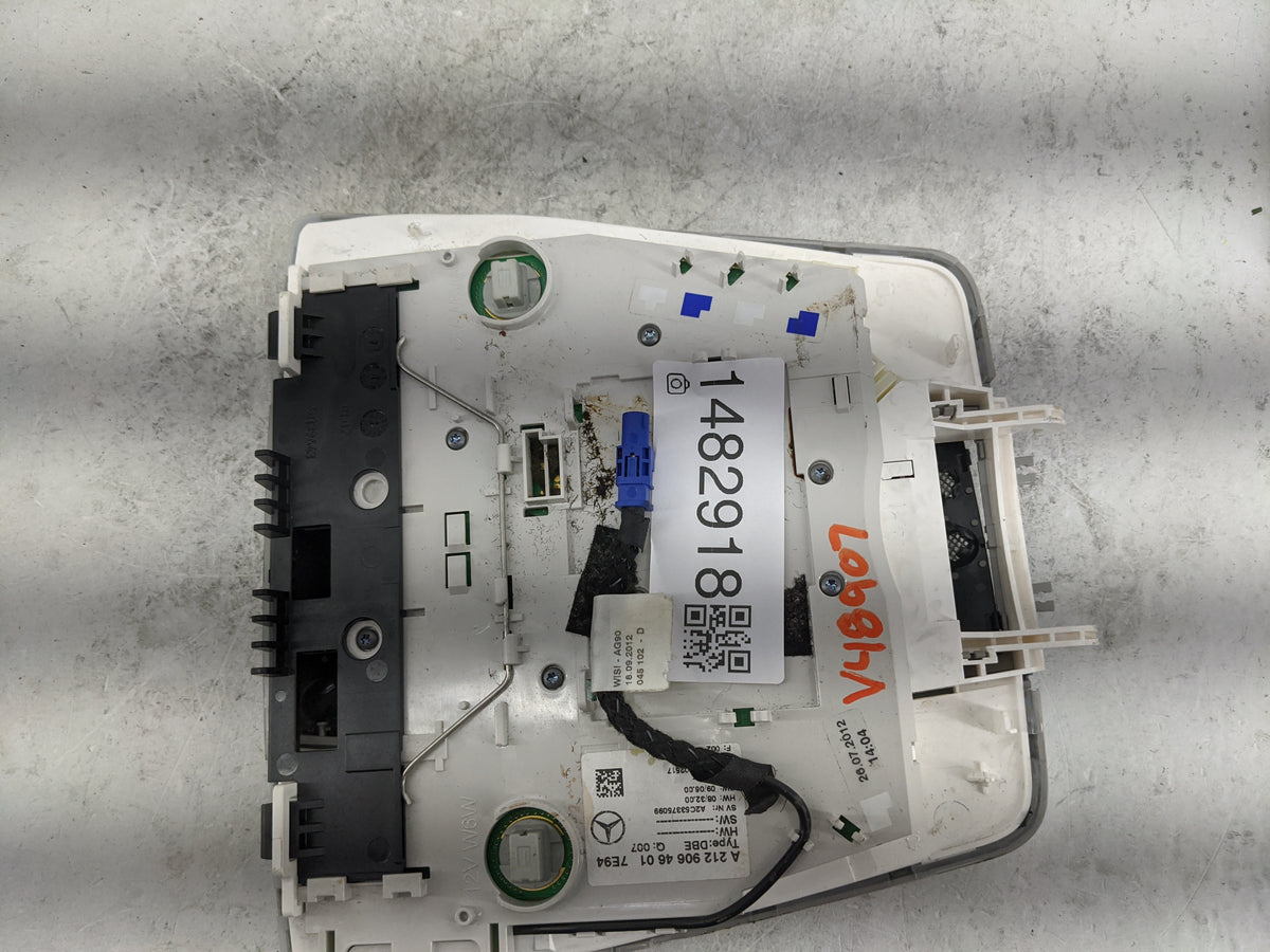 2013 Mercedes-benz E-class Overhead Console W/rear Climate Control Gray - Oemusedautoparts1.com