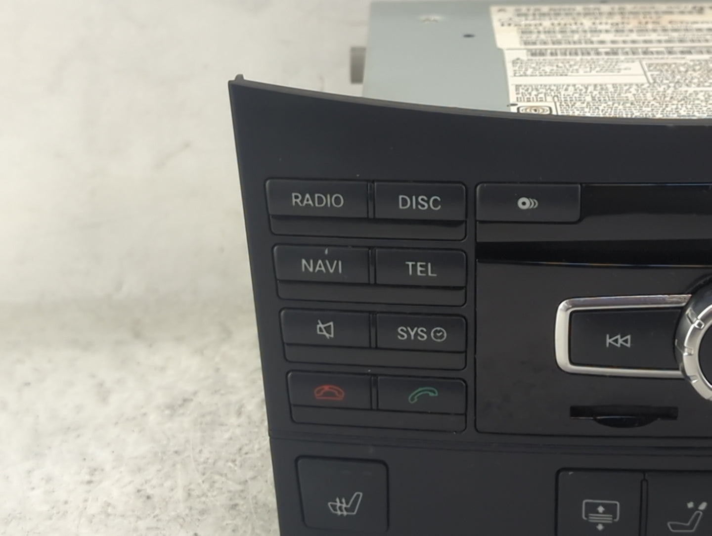 2013 Mercedes-Benz E-Class Radio AM FM Cd Player Receiver Replacement P/N:A2129005818 A2129012704, A1669027804 Fits OEM Used