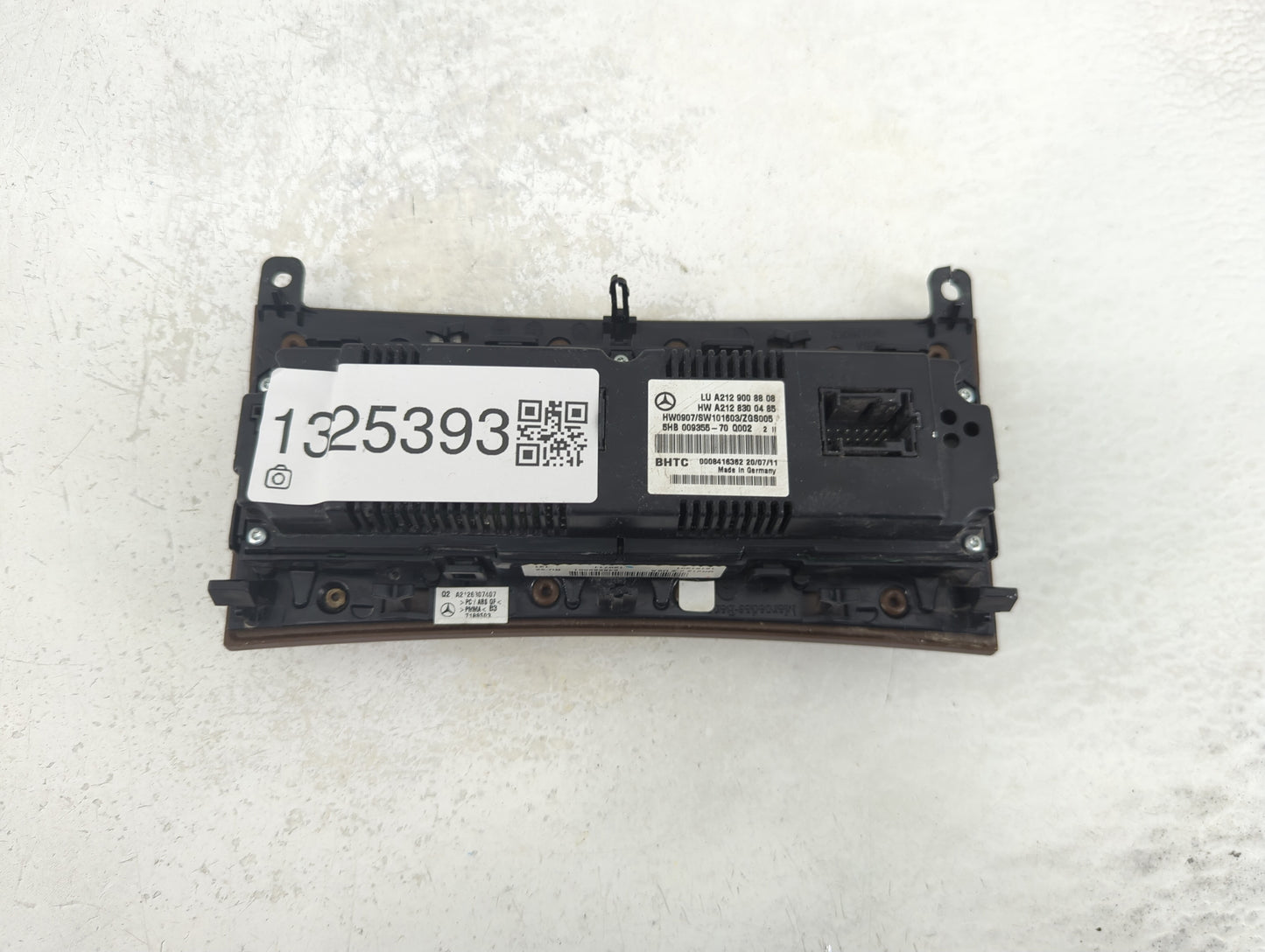 2010-2013 Mercedes-Benz E350 Climate Control Module Temperature AC/Heater Replacement P/N:A212 830 04 85 Fits OEM Used Auto 
