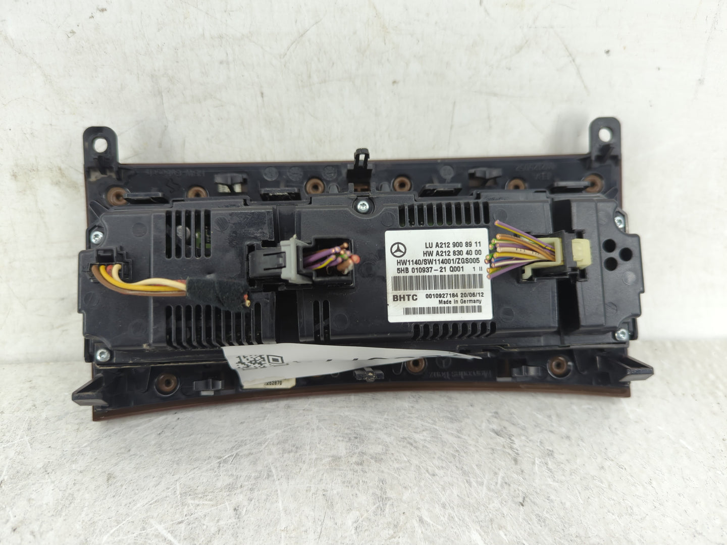2013 Mercedes-Benz E350 Climate Control Module Temperature AC/Heater Replacement P/N:A2129008911 Fits OEM Used Auto Parts - 