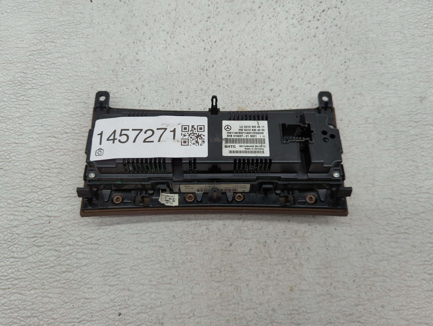 2010-2013 Mercedes-Benz E350 Climate Control Module Temperature AC/Heater Replacement P/N:A212 830 40 00 A212 900 89 11 Fits