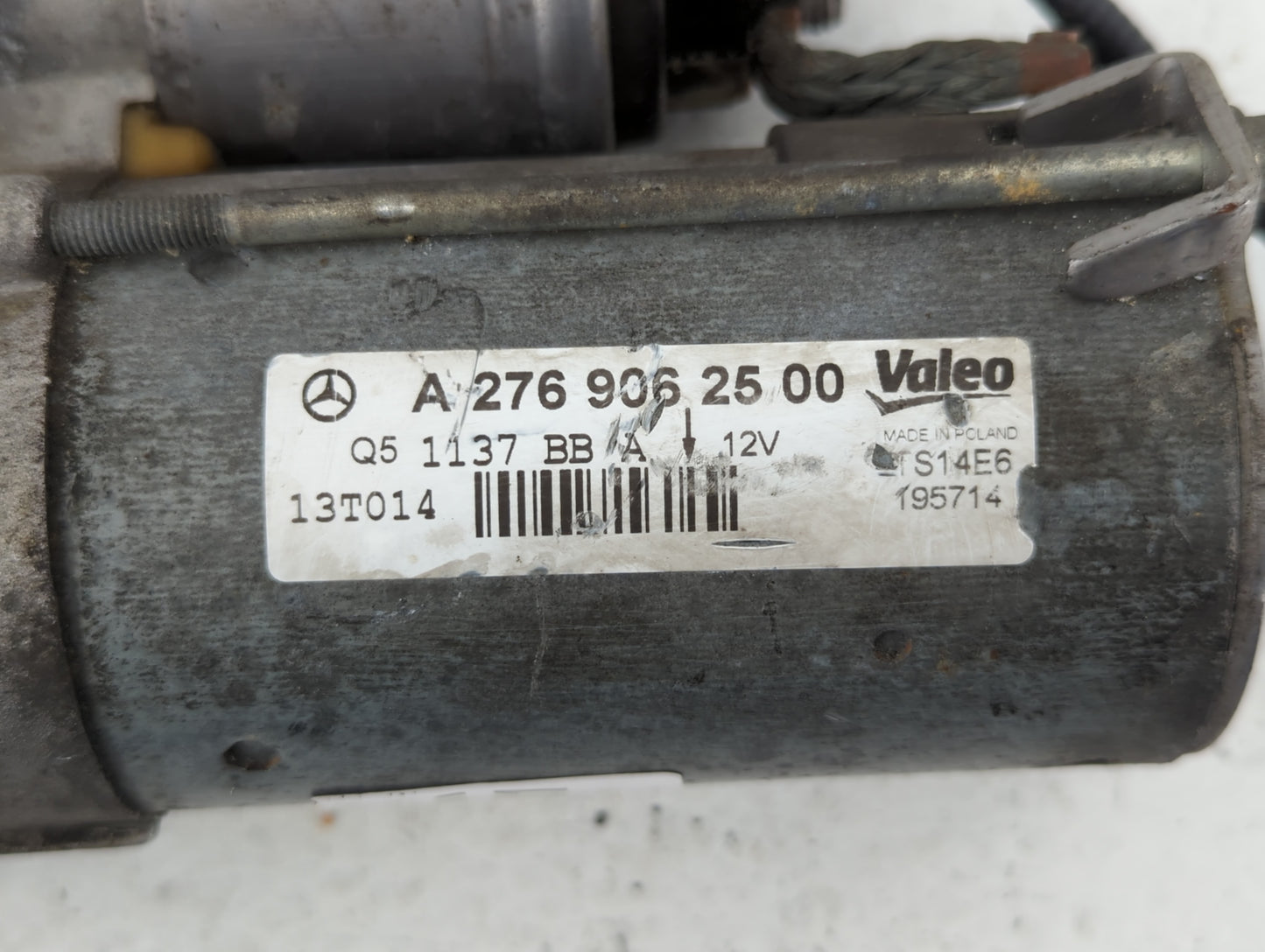 2012-2013 Mercedes-Benz E350 Car Starter Motor Solenoid OEM P/N:A 276 906 25 00 Fits Fits 2012 2013 2014 2015 2016 2017 2018