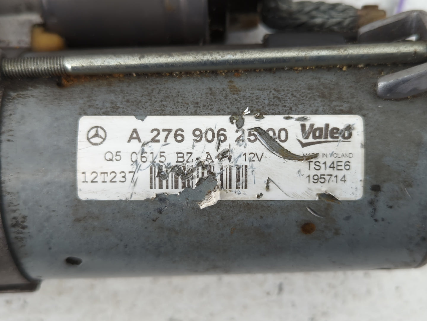 2012-2013 Mercedes-Benz E350 Car Starter Motor Solenoid OEM P/N:Q5 0615 BZ A A 276 906 25000 Fits OEM Used Auto Parts - Oemu