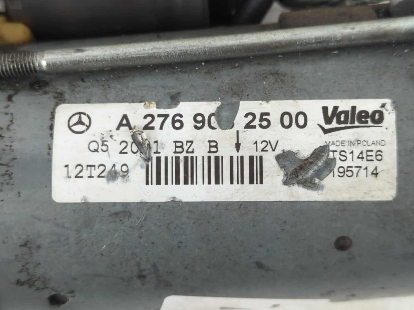 2012-2013 Mercedes-Benz E350 Car Starter Motor Solenoid OEM P/N:A 276 906 25 OO Fits Fits 2012 2013 2014 2015 2016 2017 2018