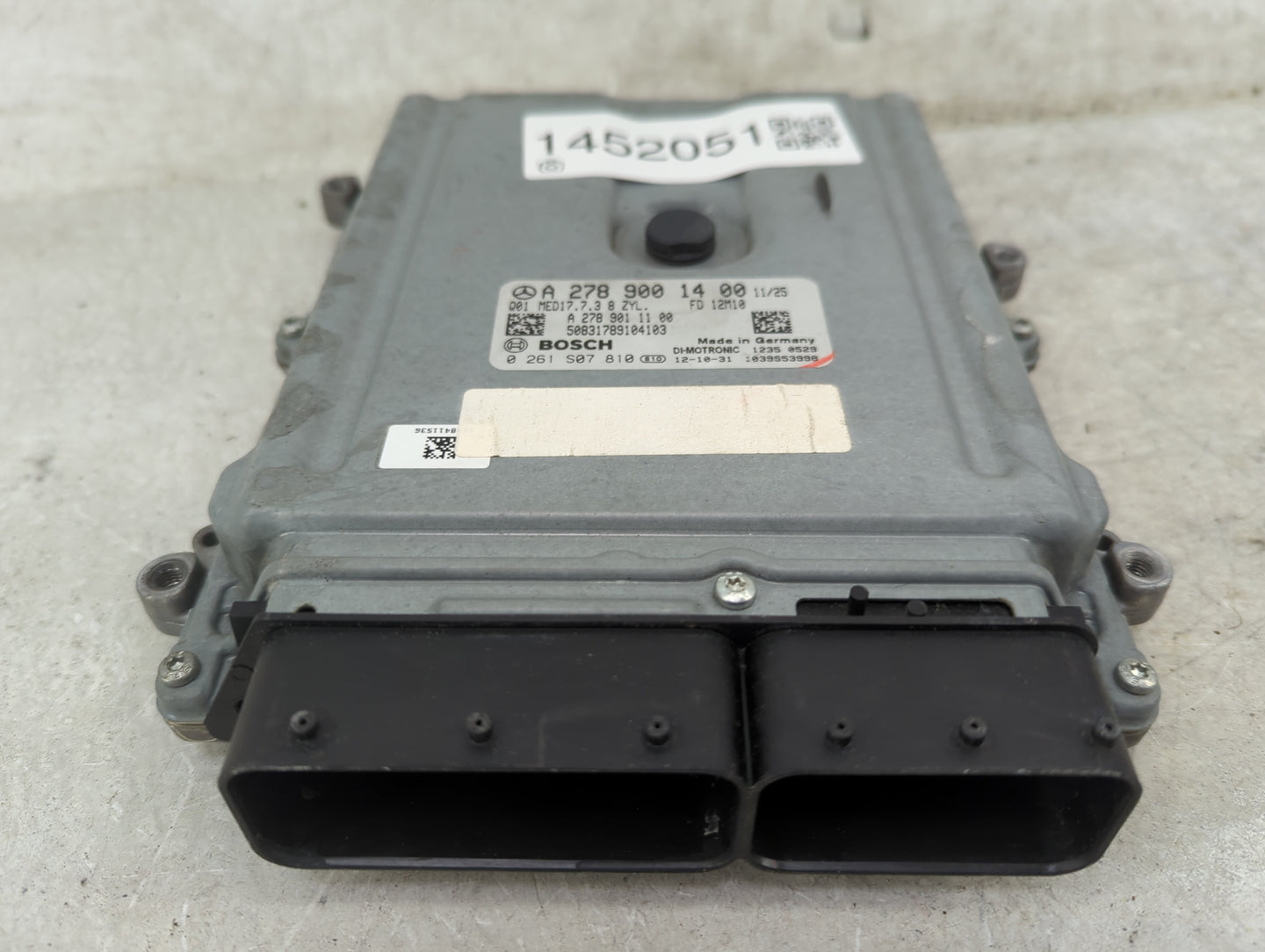 2013 Mercedes-Benz Gl450 PCM Engine Control Computer ECU ECM PCU OEM P/N:A2789001400 A2789011100, 0261S07810 Fits Fits 2014 
