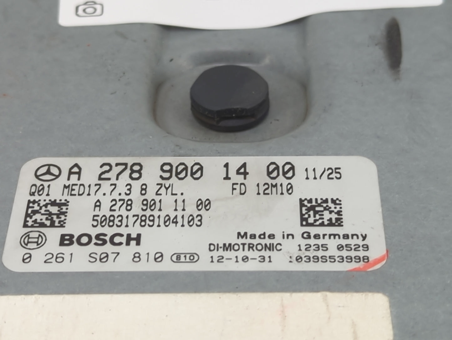 2013 Mercedes-Benz Gl450 PCM Engine Control Computer ECU ECM PCU OEM P/N:A2789001400 A2789011100, 0261S07810 Fits Fits 2014 