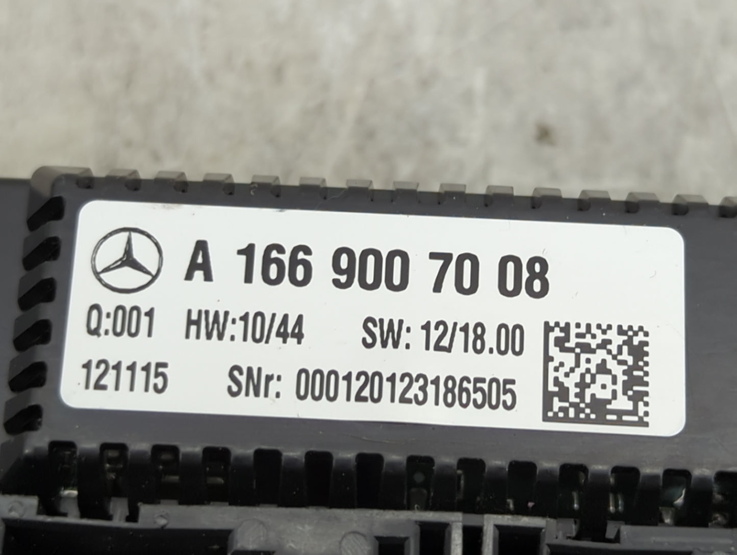 2013 Mercedes-Benz Gl450 Climate Control Module Temperature AC/Heater Replacement P/N:A 166 900 70 08 Fits OEM Used Auto Par