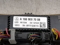 2013 Mercedes-Benz Gl450 Climate Control Module Temperature AC/Heater Replacement P/N:A 166 900 70 08 Fits OEM Used Auto Par