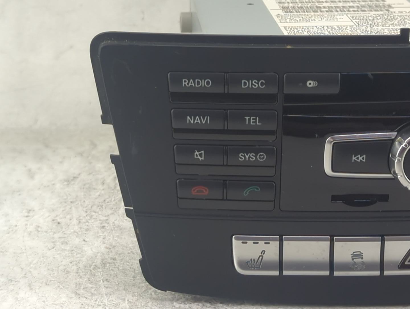 2013 Mercedes-Benz Gl450 Radio AM FM Cd Player Receiver Replacement P/N:A 1669002109 A1669019900, A1669020505 Fits OEM Used 