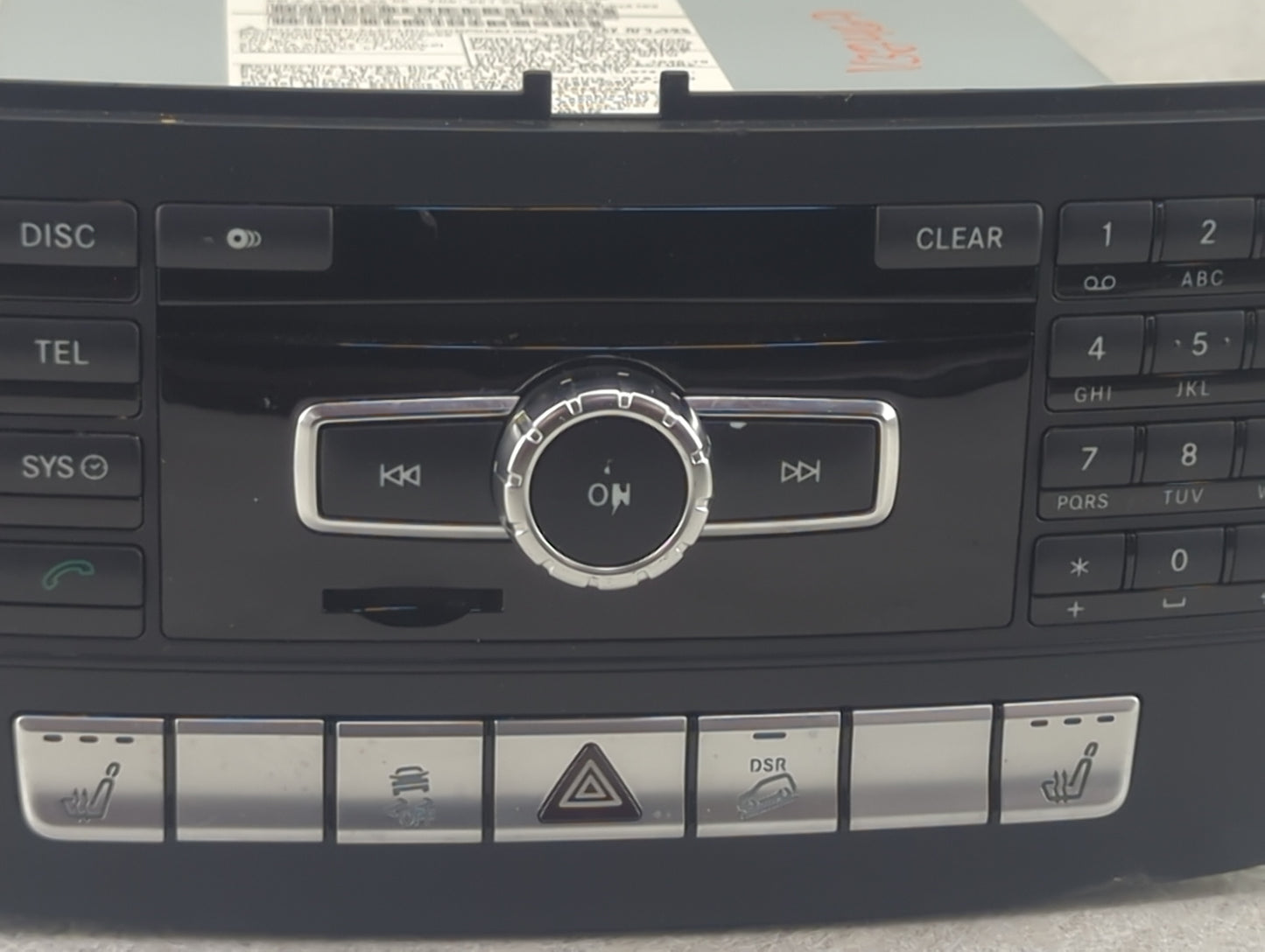 2013 Mercedes-Benz Gl450 Radio AM FM Cd Player Receiver Replacement P/N:A 1669002109 A1669019900, A1669020505 Fits OEM Used 