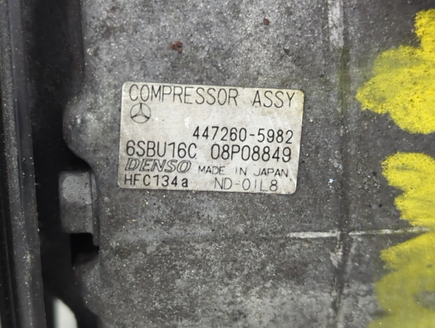 2013-2013 Mercedes-benz Glk350 Air Conditioning A/c Ac Compressor Oem - Oemusedautoparts1.com