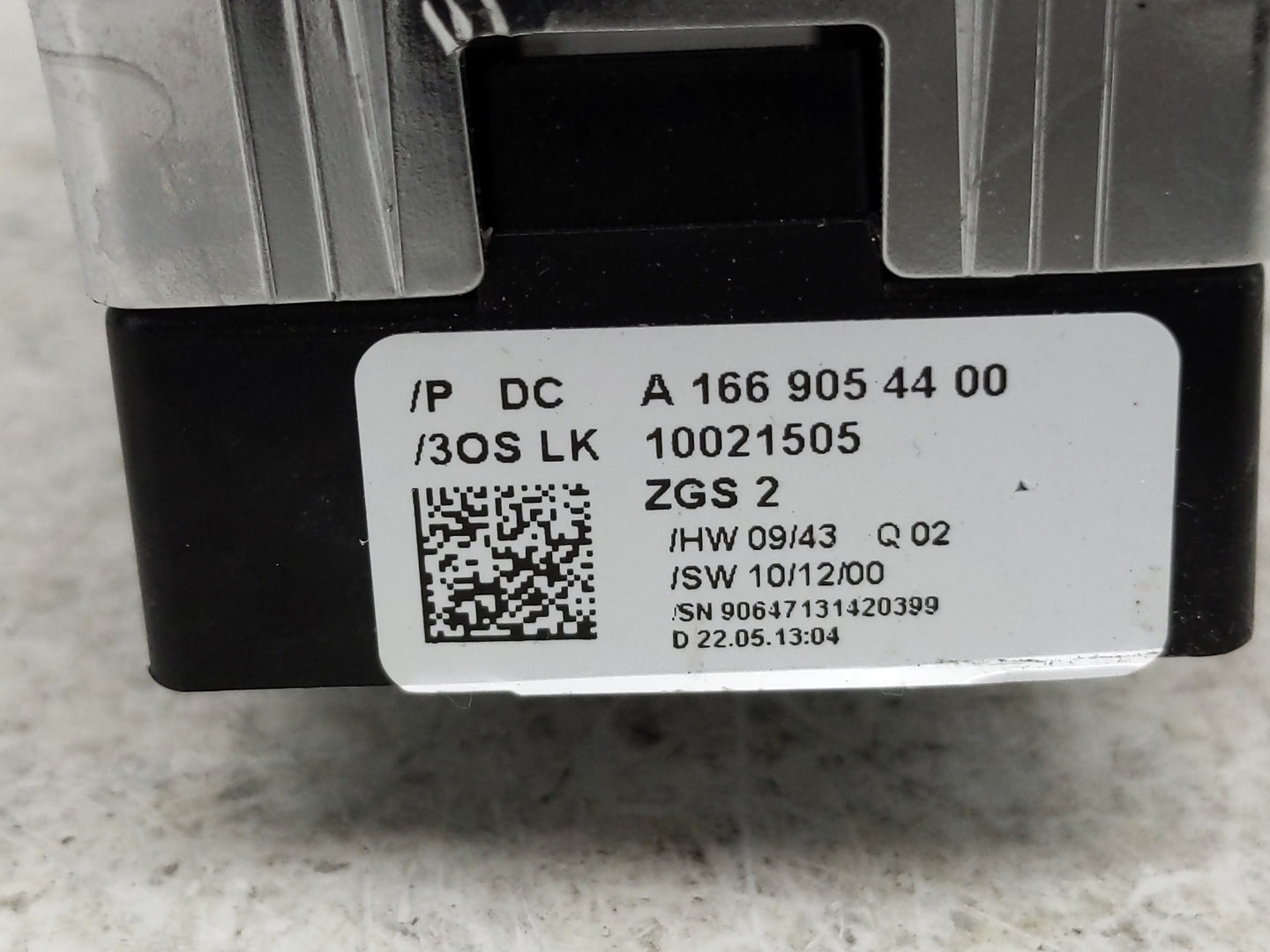 2012-2015 Mercedes-Benz Ml350 Master Power Window Switch Replacement Driver Side Left P/N:A 166 905 44 00 Fits OEM Used Auto