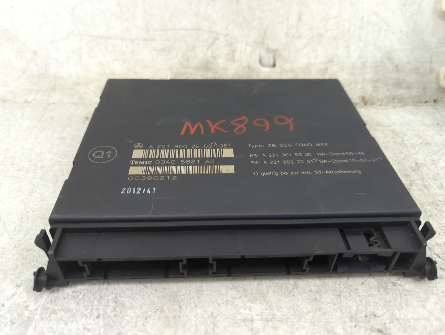 2013 Mercedes-Benz S-Class PCM Engine Control Computer ECU ECM PCU OEM P/N:A2219002202 00405881A5, A2219015300, A2219027001 
