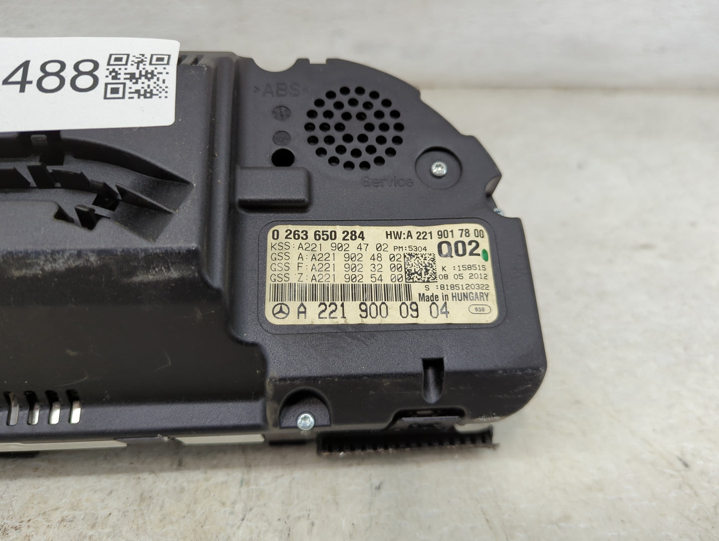 2011-2013 Mercedes-Benz S550 Instrument Cluster Speedometer Gauges P/N:0263650284 A2219017800 Miles:120K Fits Fits 2011 2012