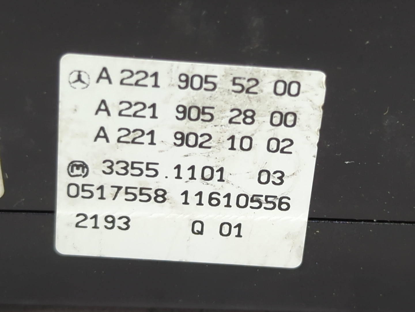 2007-2013 Mercedes-Benz S550 Climate Control Module Temperature AC/Heater Replacement P/N:A 221 902 10 02 A 221 905 28 00 Fi