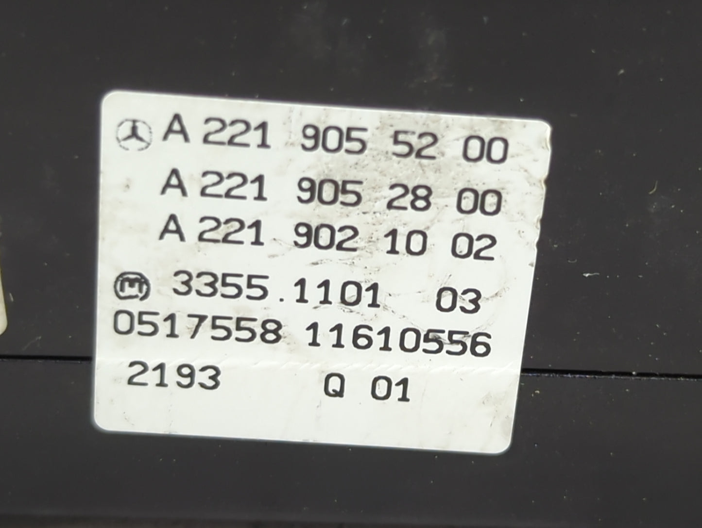 2007-2013 Mercedes-Benz S550 Climate Control Module Temperature AC/Heater Replacement P/N:A 221 902 10 02 A 221 905 28 00 Fi