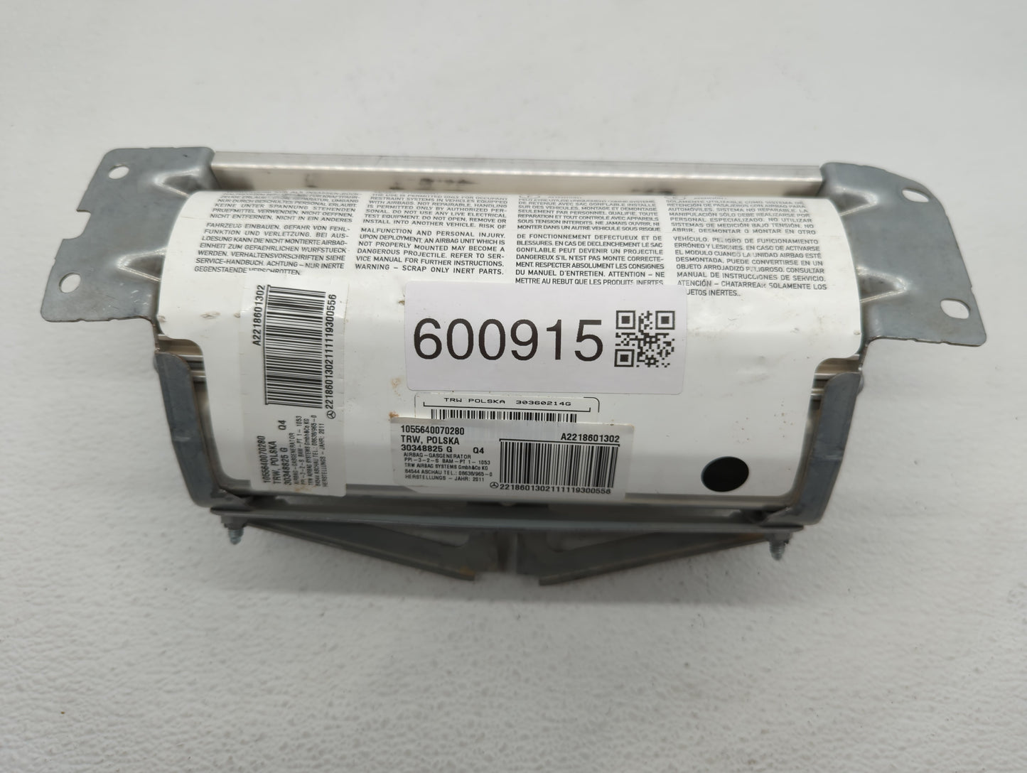 2012-2015 Mercedes-benz Slk250 Air Bag Passenger Right Dashboard Oem - Oemusedautoparts1.com