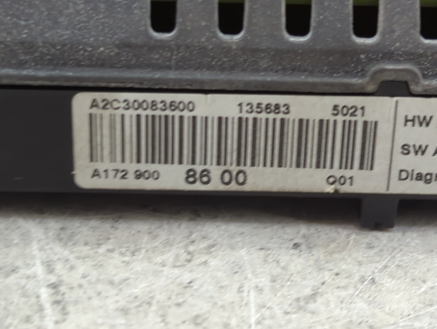 Mercedes C-class Information Display Screen - Oemusedautoparts1.com