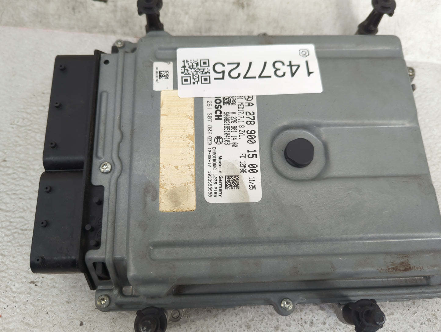 2013 Mercedes E-Class PCM Engine Control Computer ECU ECM PCU OEM P/N:A2789001500 A2789011400, 0261S07802 Fits Fits 2012 201