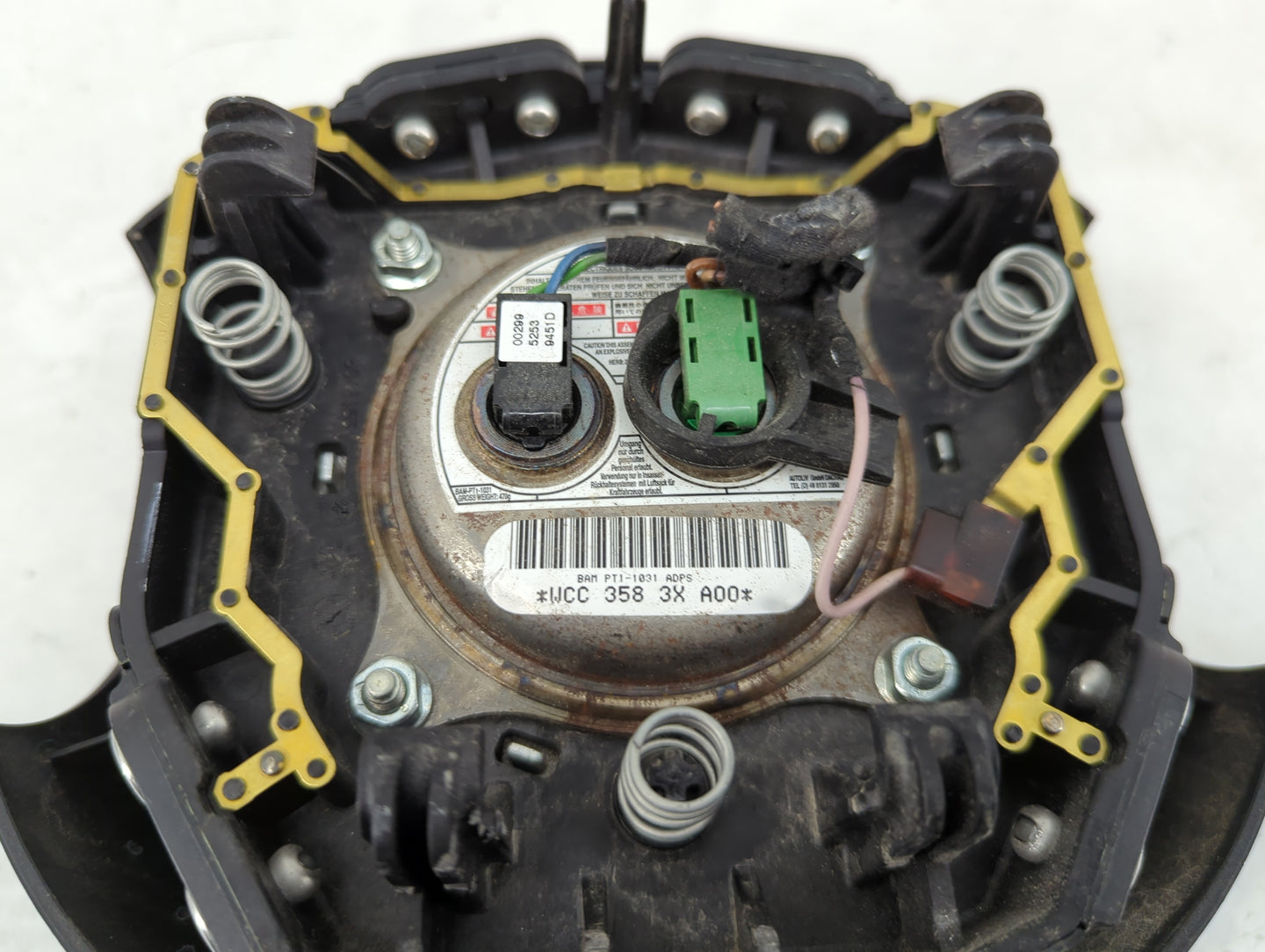 2011-2016 Mini Cooper Air Bag Driver Left Steering Wheel Mounted Fits Fits 2011 2012 2013 2014 2015 2016 OEM Used Auto Parts