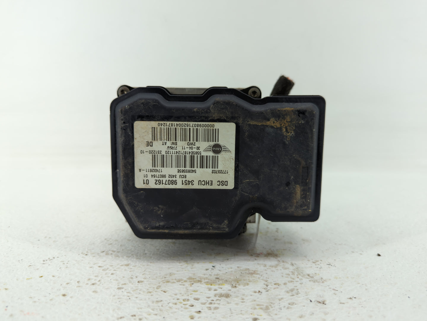 2012-2013 Mini Cooper ABS Pump Control Module Replacement P/N:3451 9807162 3451 6796698, 3451 6858542, 6858542 Fits Fits 201