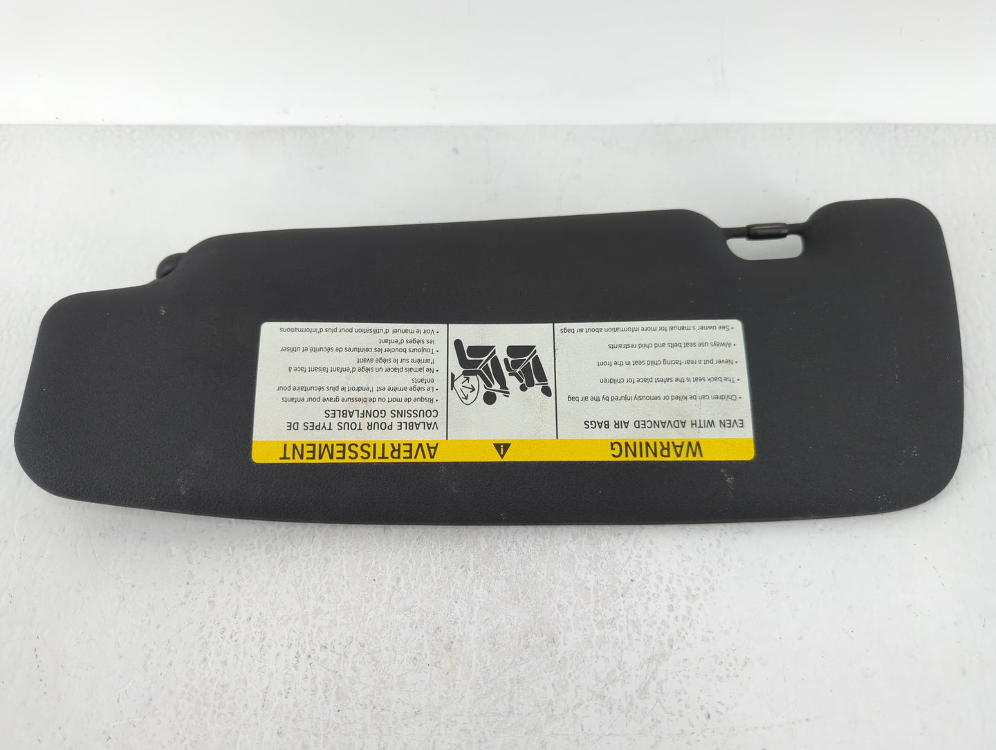 2013 Mini Cooper Sun Visor Shade Replacement Passenger Right Mirror Fits OEM Used Auto Parts - Oemusedautoparts1.com