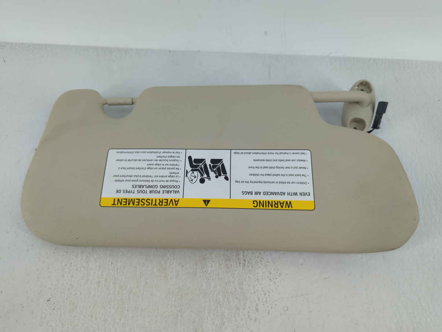 2013 Mini Cooper Sun Visor Shade Replacement Passenger Right Mirror Fits OEM Used Auto Parts - Oemusedautoparts1.com