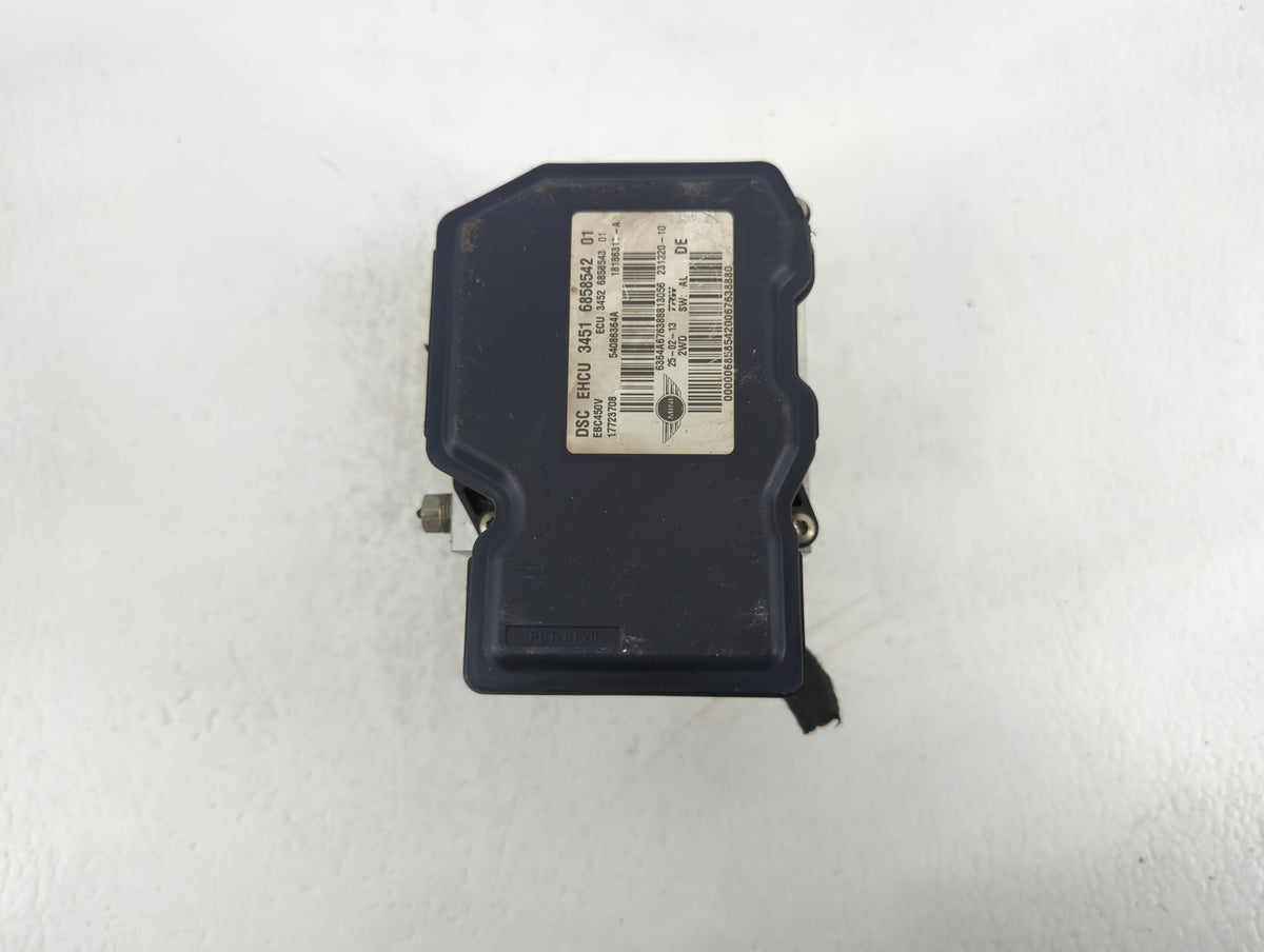 2012-2013 Mini Cooper Anti-Lock Brake ABS Pump Module Actuator OEM P/N:3451 6858542 Fits Fits 2012 2013 OEM Used Auto Parts 