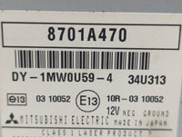 2008-2013 Mitsubishi Outlander Radio AM FM Cd Player Receiver Replacement P/N:8701A470 8701A277 Fits OEM Used Auto Parts - O