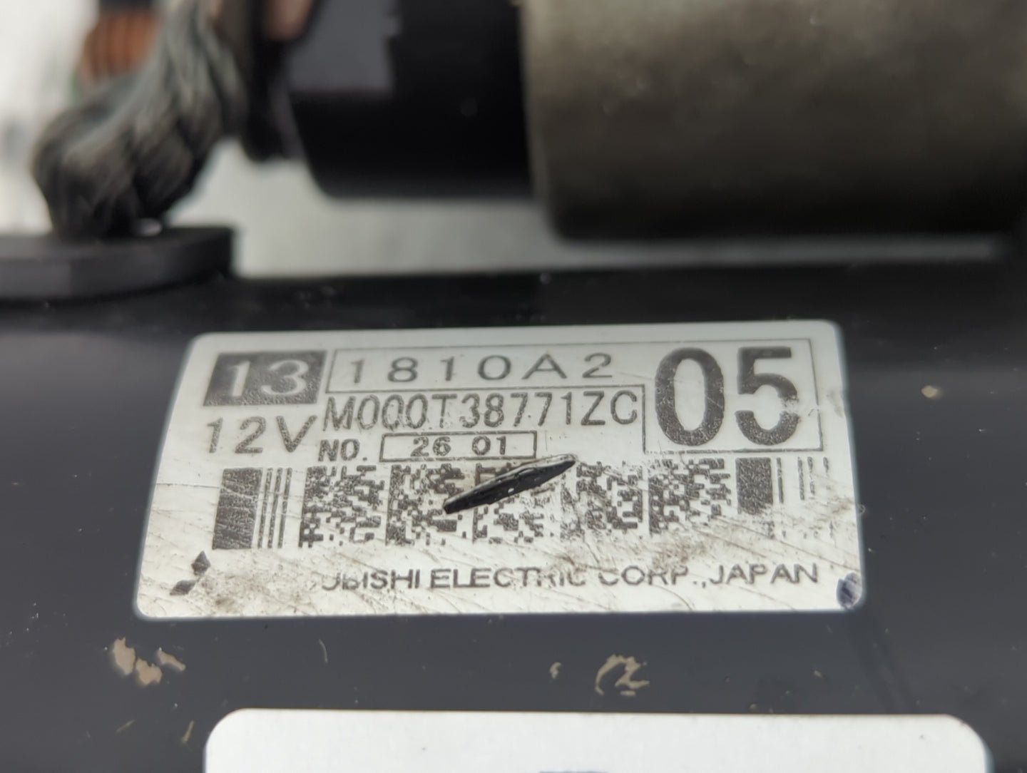 2013 Mitsubishi Outlander Car Starter Motor Solenoid OEM P/N:1810A342 Fits OEM Used Auto Parts - Oemusedautoparts1.com