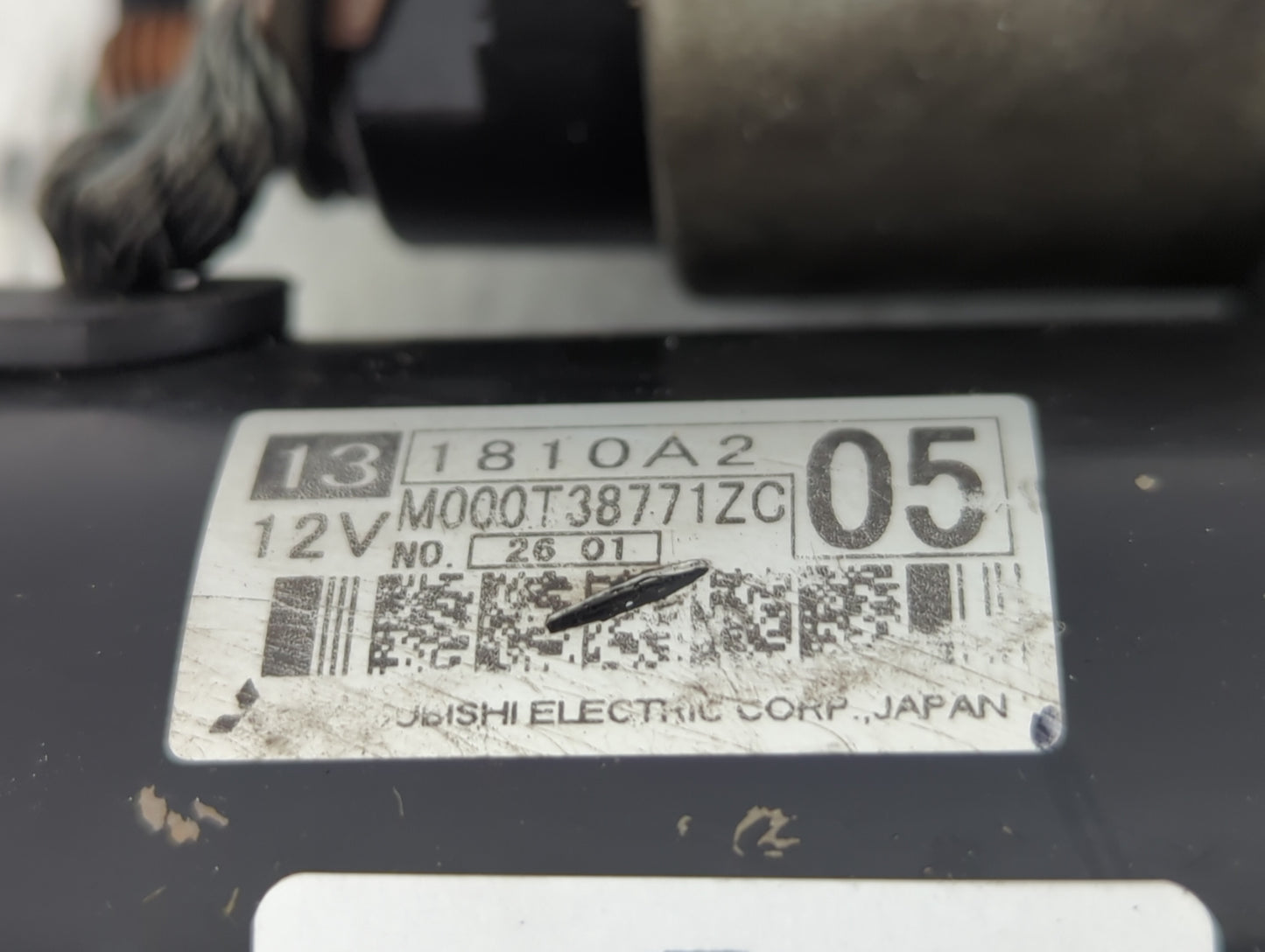 2013 Mitsubishi Outlander Car Starter Motor Solenoid OEM P/N:1810A342 Fits OEM Used Auto Parts - Oemusedautoparts1.com