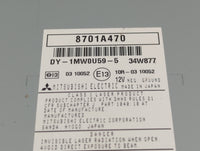 2011-2013 Mitsubishi Outlander Sport Radio AM FM Cd Player Receiver Replacement P/N:8701A470 DY-1MW0U59-5 Fits OEM Used Auto